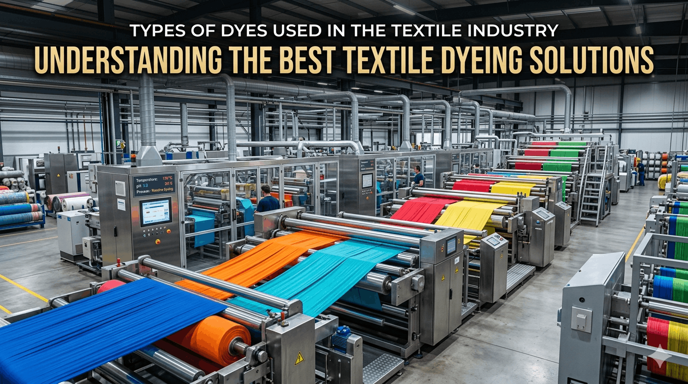 Types of Dyes Used in the Textile Industry: Understanding the Best Textile Dyeing Solutions