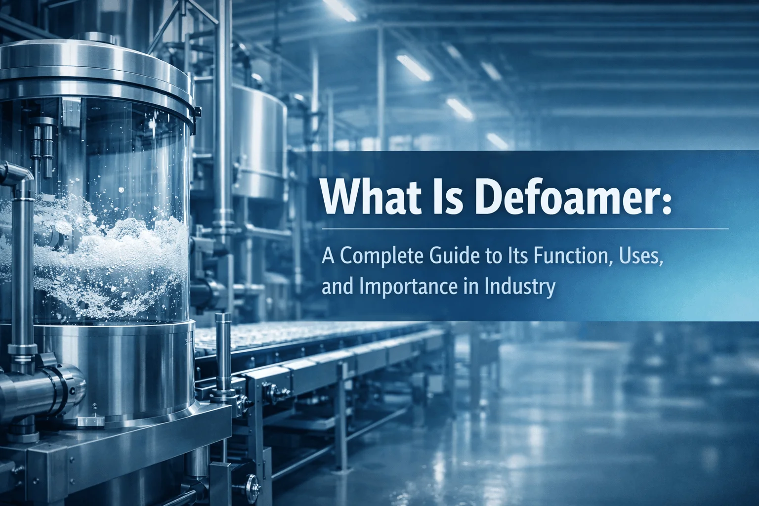 You are currently viewing What Is Defoamer: A Complete Guide to Its Function, Uses, and Importance in Industry