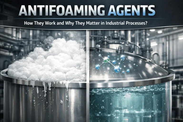 Learn how antifoaming agents work, what causes foam, and why foam control matters in industrial processes to improve efficiency, quality, safety, and costs savings