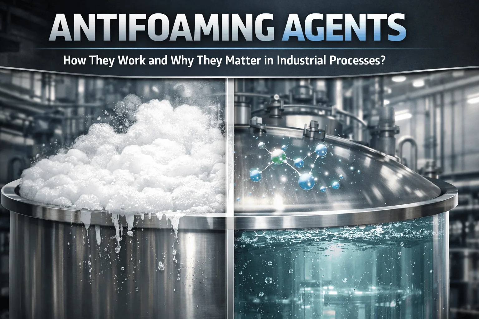 You are currently viewing Antifoaming Agents – How They Work and Why They Matter in Industrial Processes?