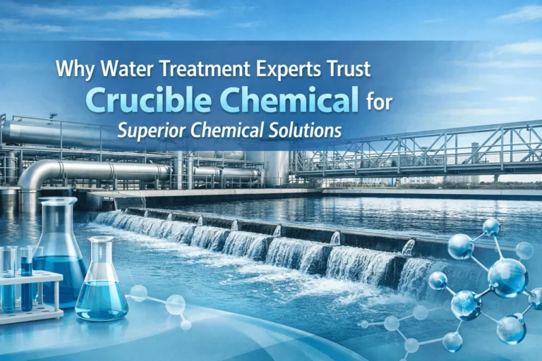 Discover why water treatment experts trust Crucible Chemical for high quality solutions, custom formulations, and reliable supply for efficient operations
